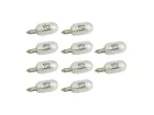 Kit 10 Lâmpadas W5W 12V 5W Esmagada Pingo Base W2.1X9,5D