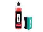 Kit Shiny Revitalizador Pneu 500mL Esponja Curva Aplicadora